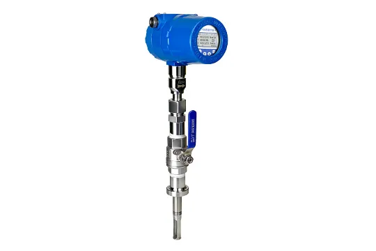 Einfügung styp Thermischer Gas-Massen durchfluss messer