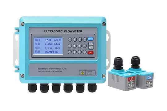 An der Wand befestigter Ultraschall-Durchfluss messer