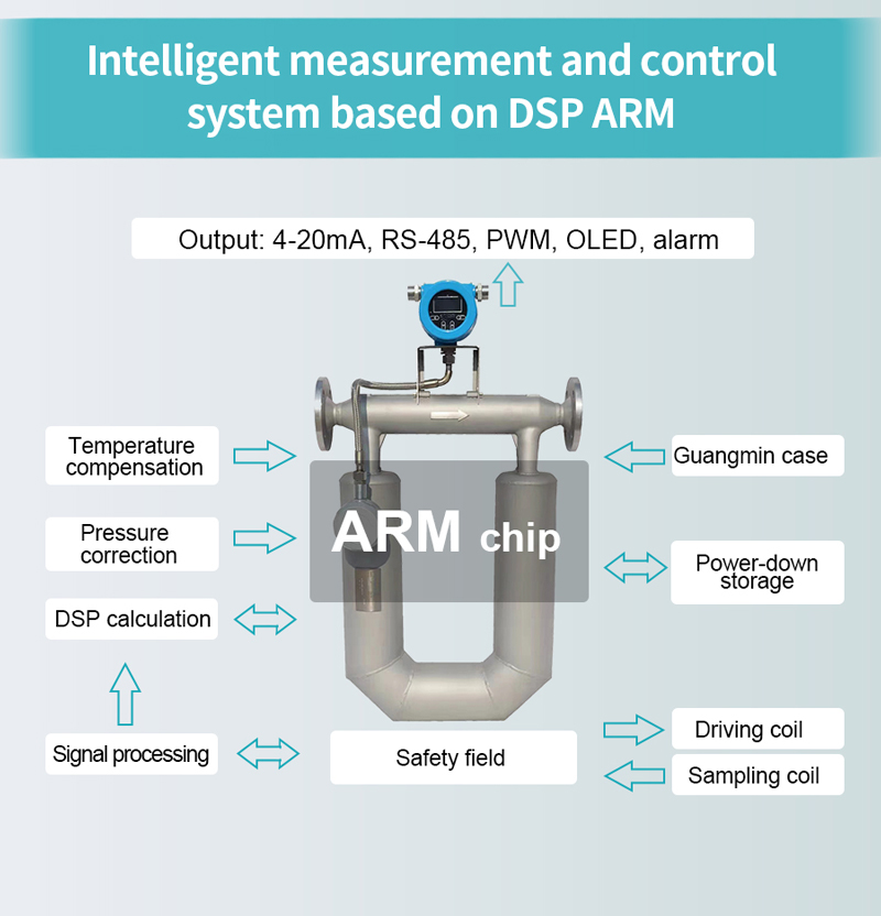 Straight Tube Coriolis Flow Meter for Water Level Meter