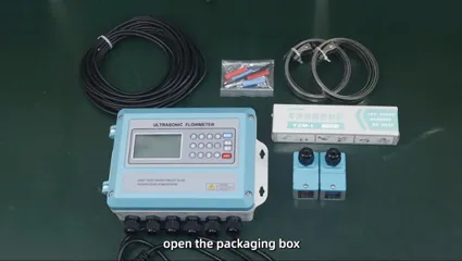 Jujie Wand montiertes Ultraschall-Durchfluss messer Installation Video