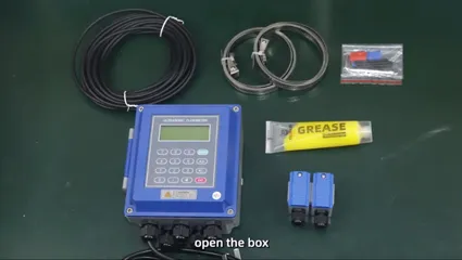 Wand montiertes Ultraschall-Durchfluss messer-Installation video